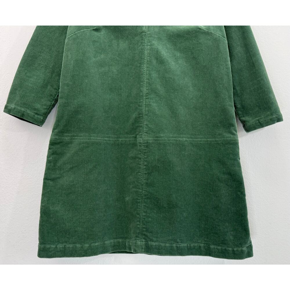 Tuckernuck Clifton Corduroy Mini Dress Green Cotton A-Line Lined Size M - Picture 6 of 11